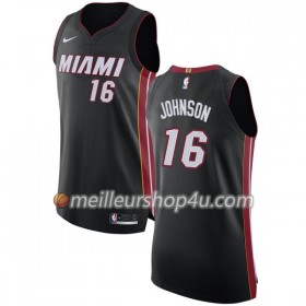 Maillot Basket Homme Miami Heat James Johnson 16 Nike 2017-18 Noir Swingman
